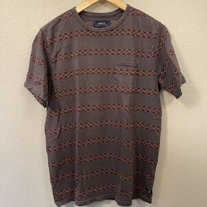 Roark Men's Artifacts Of Adventure T-shirt Aztec Organic Cotton Brown Sz M
